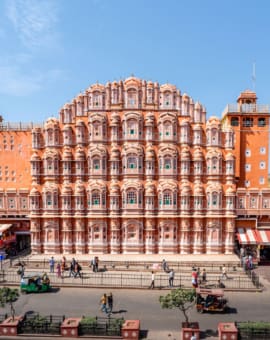 Indien Rundreise Rajasthan Highlights: Hawa Mahal in Jaipur