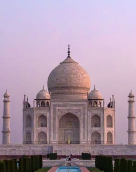 Taj Mahal Indien Sehenswürdigkeit am Sonnenaufgang