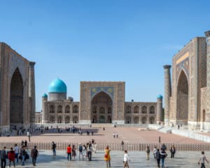 Usbekistan Sehenswürdigkeiten Samarkand Registanplatz