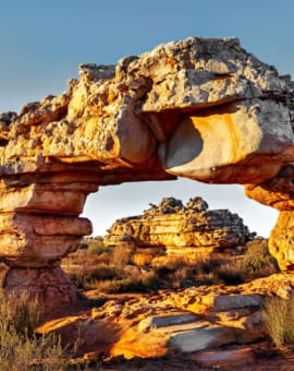 Felsformation Sewing Machine Arch Kagga Kamma Nature Reserve Südafrika