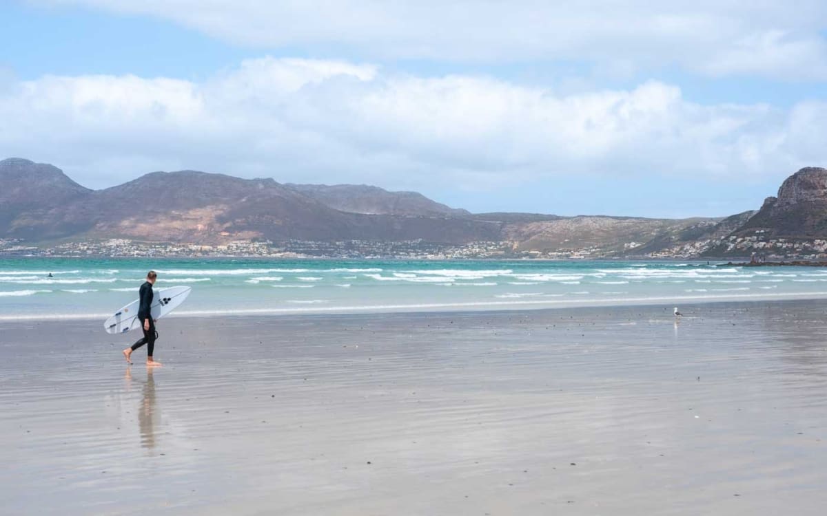 Muizenberg Beach ist für Surfer der schönste Strand