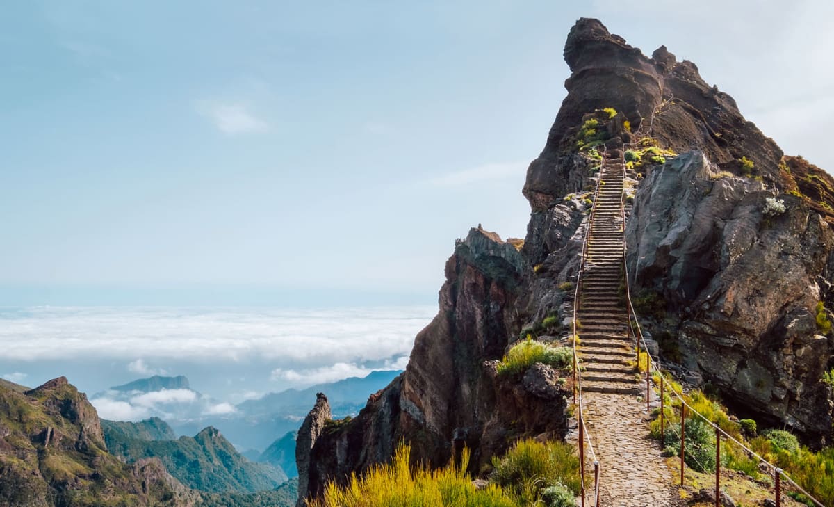 Sonnenaufgang und Wanderung am Pico do Arieiro - Stairway to heaven
