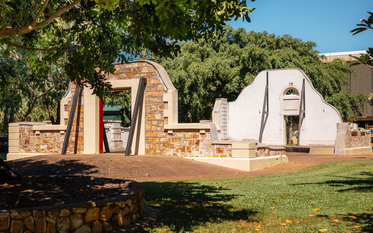 Town Hall Ruins Darwin, Northern Territory Australien