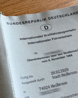 Internationaler Führerschein - so sieht er aus