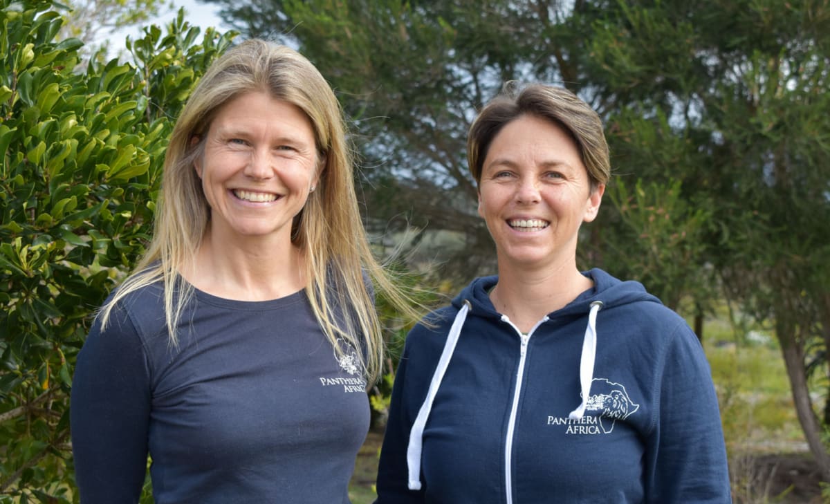 Cathrine und Lizaene, Gründerinnen von Panthera Africa; Foto: Panthera Africa