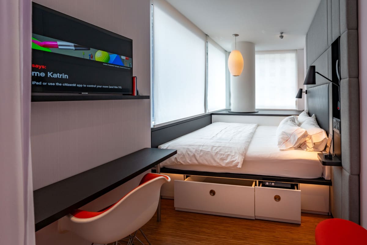 Einzelzimmer im citizenM Hotel Downtown Chicago
