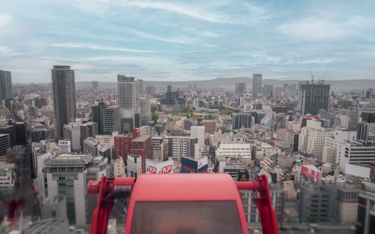 Osaka Sehenswürdigkeit HEP Five Riesenrad