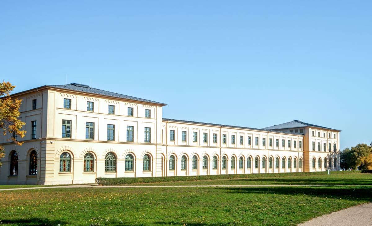 Marstall Gebäude auf der Marstall Halbinsel in Schwerin