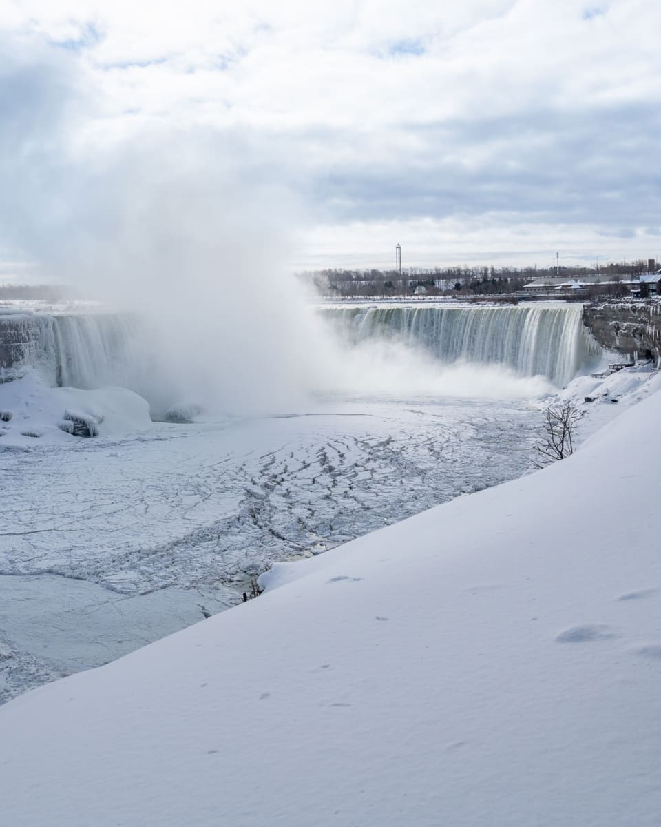Niagarafälle im Winter
