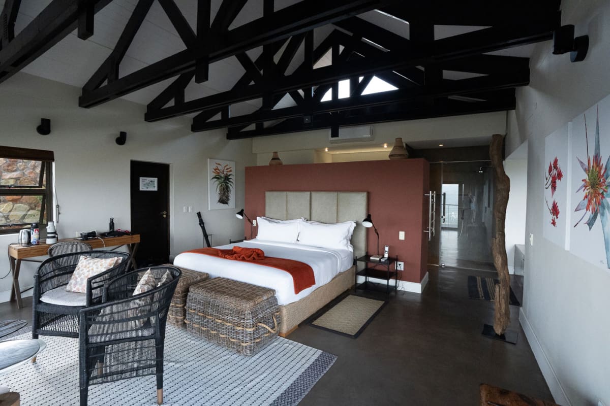 Zulu Rock: Meine Hütte, wunderschön und ganz anders als in der Madwaleni River Lodge.