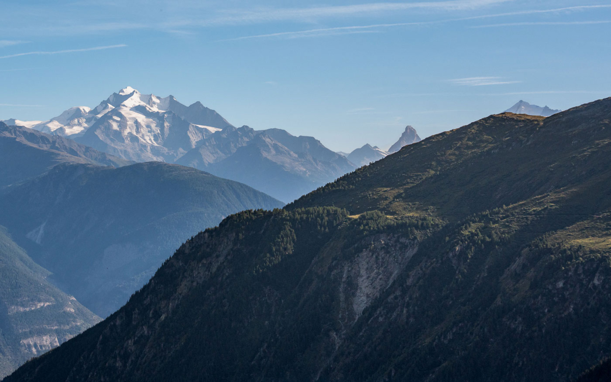 Das markante Matterhorn ist sichtbar von Belalp.