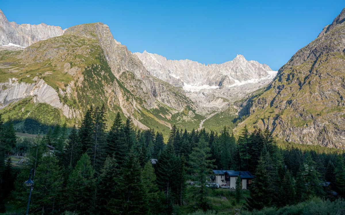 Aussicht Zimmer La Fouly am nächsten Morgen