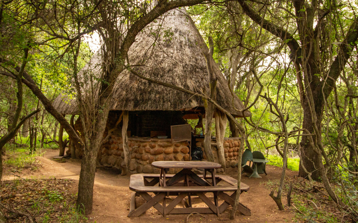 Hütte im Mkhaya Game Reserve