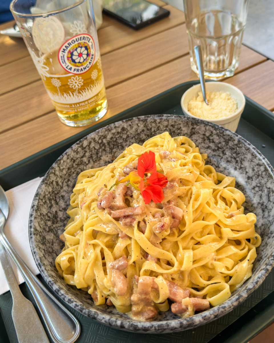 Und die Pasta kann ich im Vallée des Glaciers auch empfehlen.