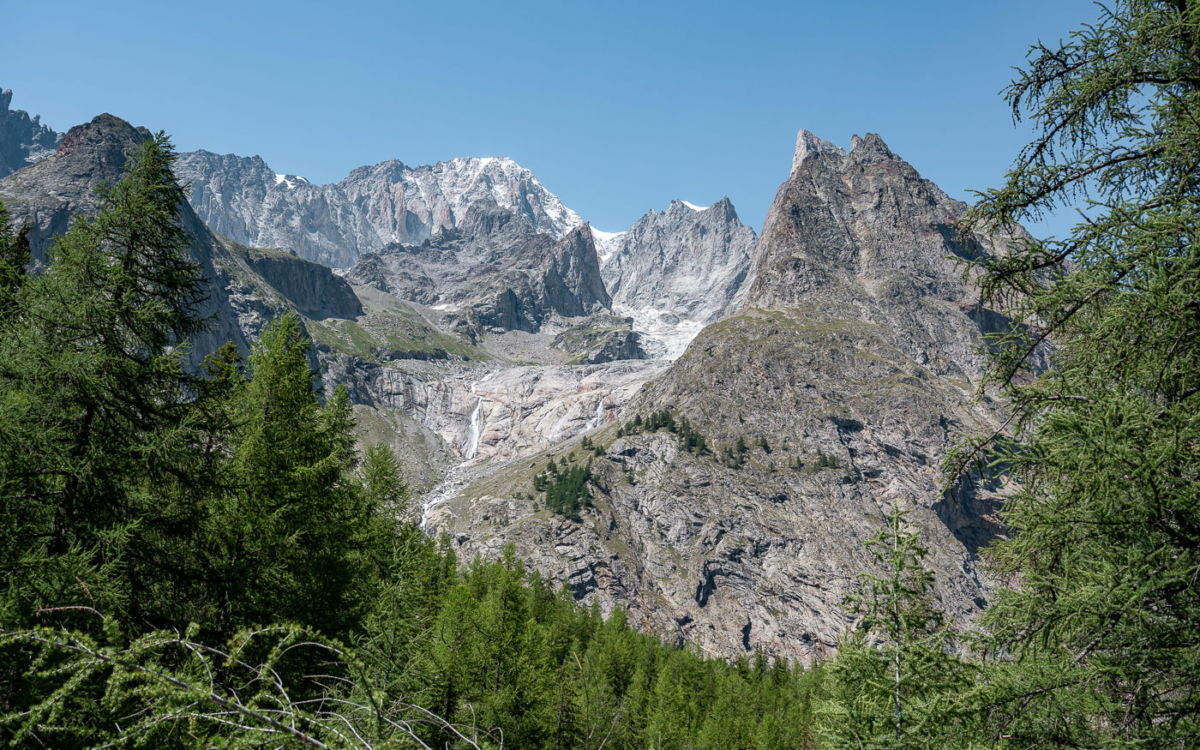 Mächtige Gletscher gab es hier einst. Mont Blanc Massiv