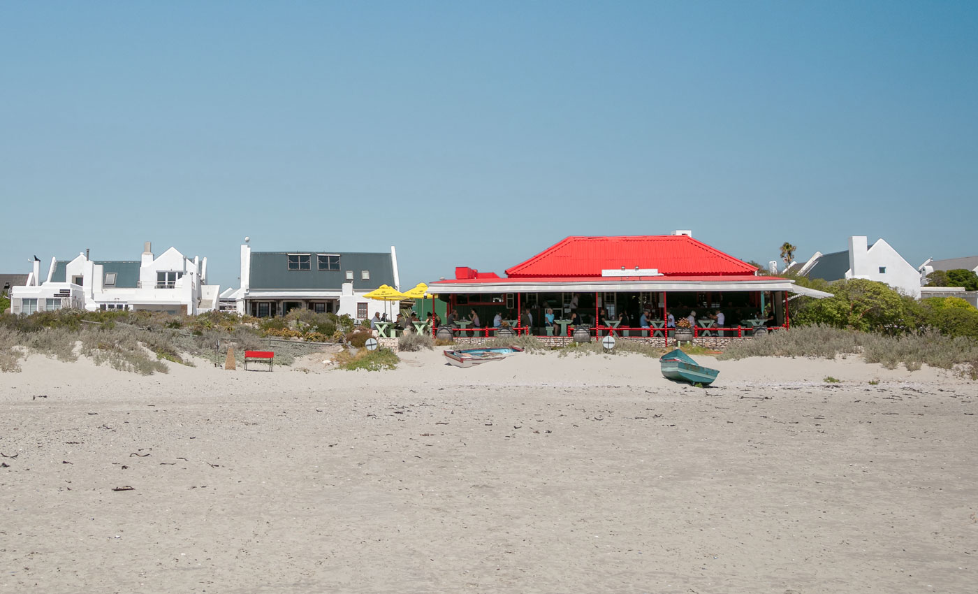 Paternoster Waterfront mit Strandrestaurants