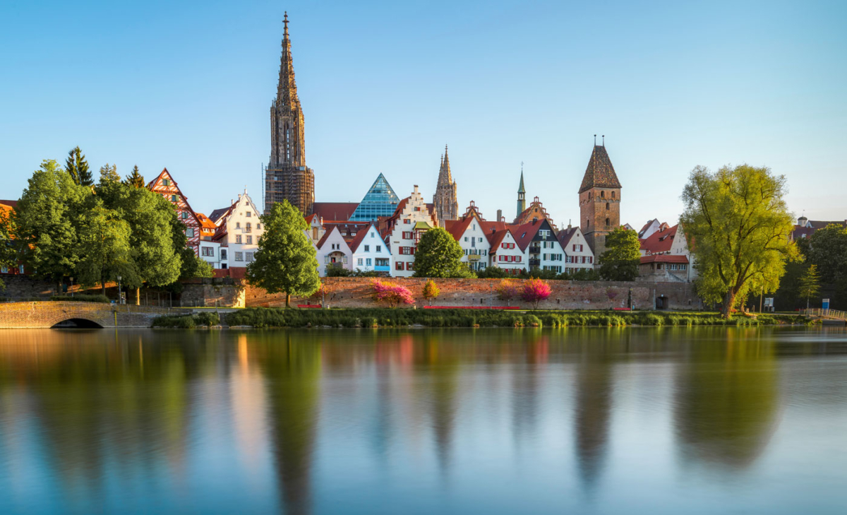 Münster in Ulm zum Sonnenaufgang