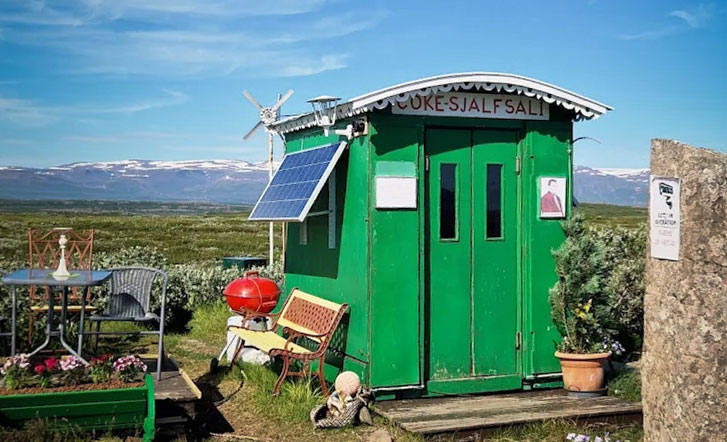 Coke Sjálfsali im Osten Islands