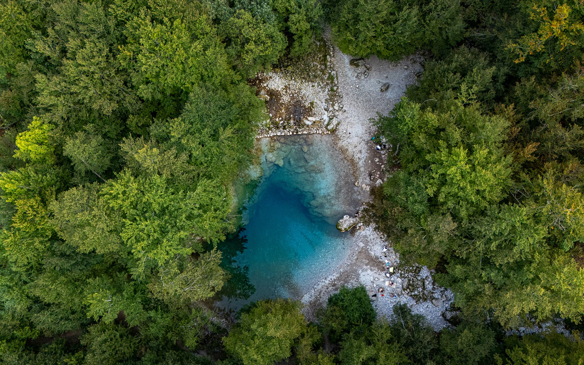 Blue Eye in Vusanje, Montenegro