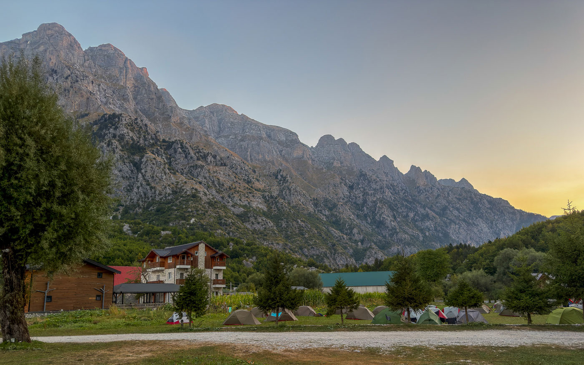 Zeltplatz in Valbona