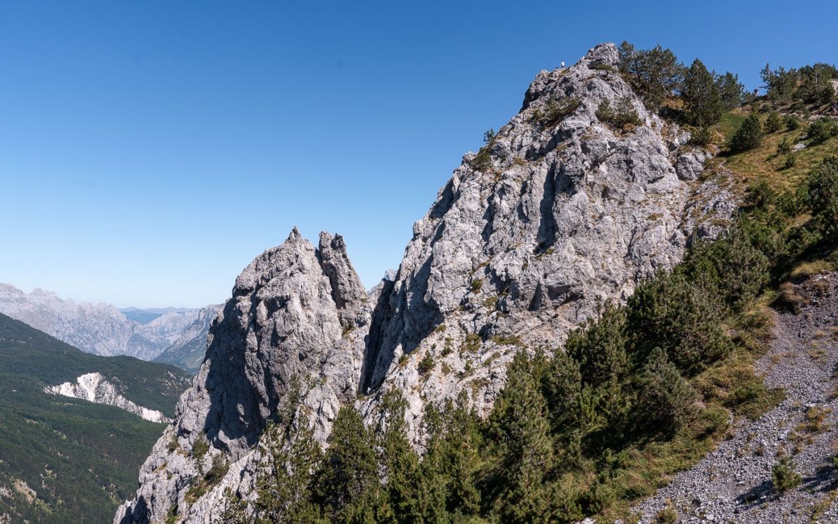 Gipfel an Tag 1 der Peaks of the Balkans in Albanien