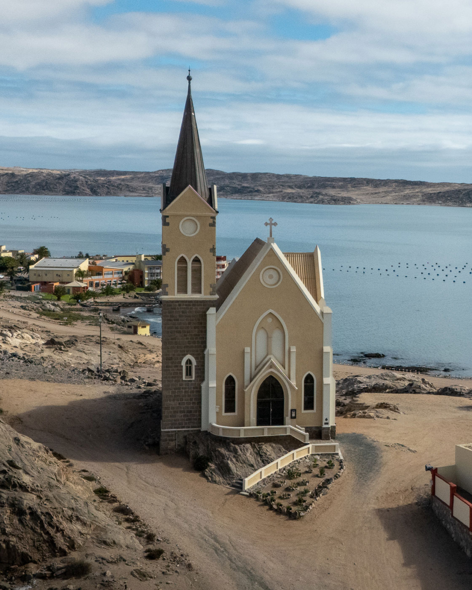 Felsenkirche in Namibia - Überbleibsel der deutschen Kolonialzeit