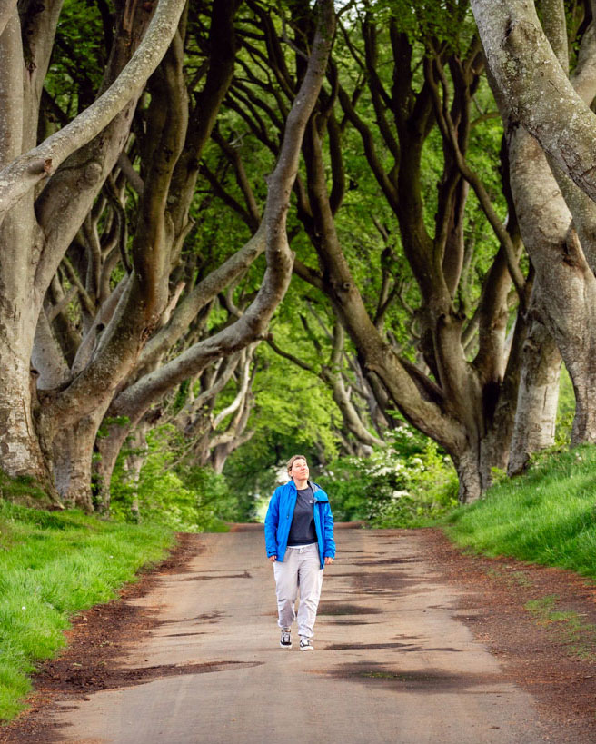 Nordirland Roadtrip Wohnmobil Highlight Dark Hedges